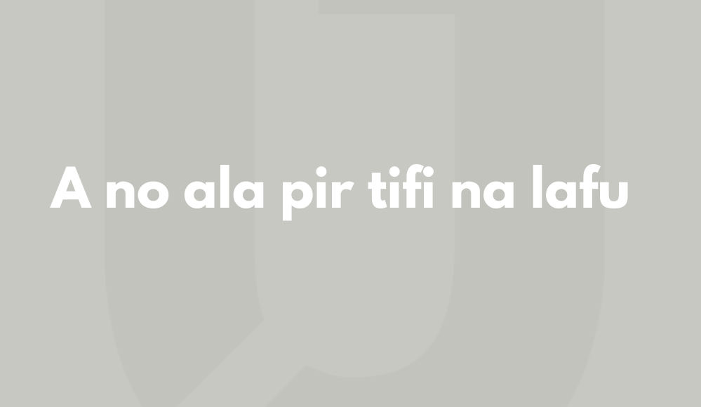 urbanjurist. a no ala pir tifi na lafu