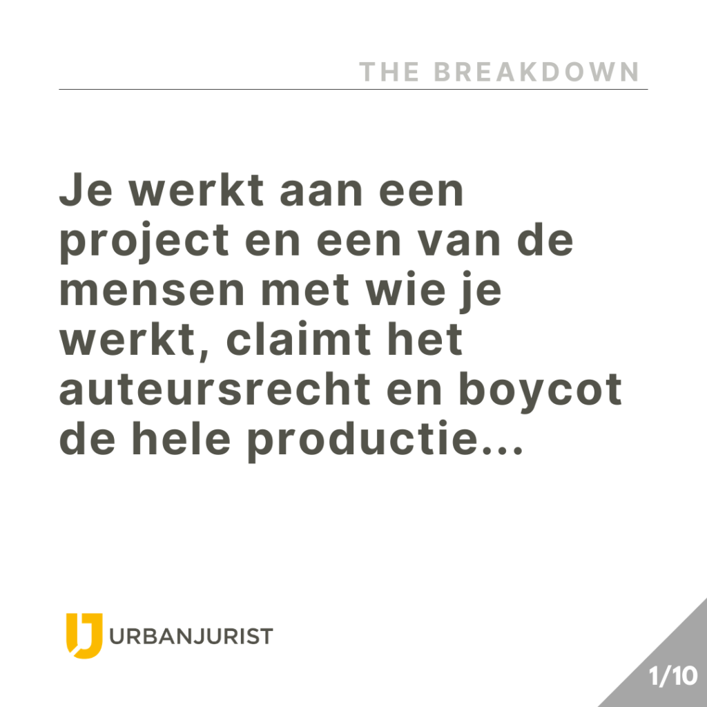 urbanjurist, auteurschap bij conflicten